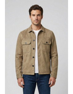 Markup overshirt effetto scamosciato MK1940022 [943b49fa]