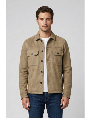 Markup overshirt effetto scamosciato MK1940022 [943b49fa]