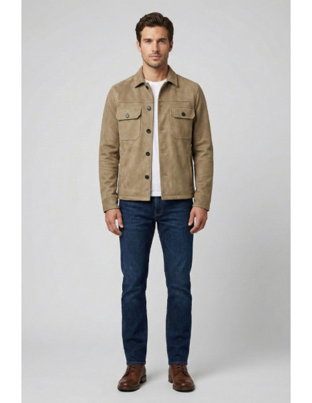 Markup overshirt effetto scamosciato MK1940022 [fa00cbf3]