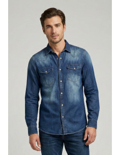 Markup camicia rodeo in denim MK1930019 [9553e594]