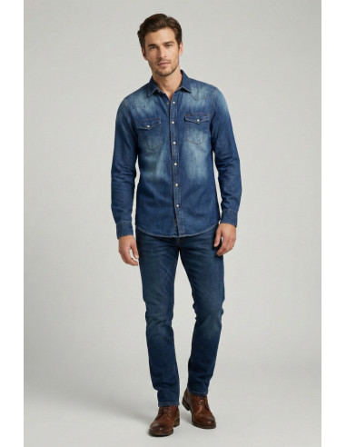 Markup camicia rodeo in denim MK1930019 [a0694949]