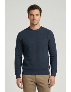 Markup maglia girocollo punto riso in cotone MK1900012 [d84ec8cc]