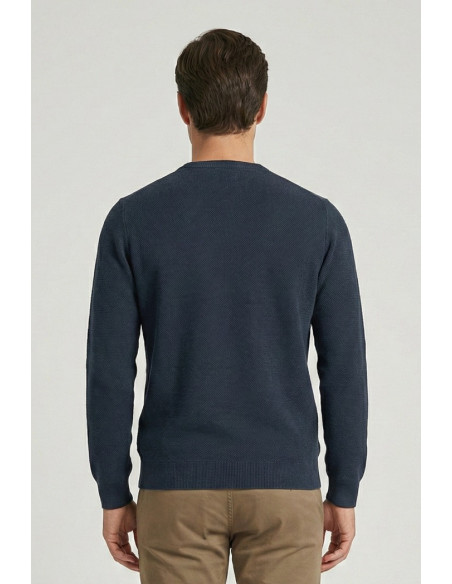 Markup maglia girocollo punto riso in cotone MK1900012 [01688bc1]