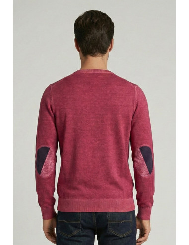 Markup maglia girocollo in cotone con inserti MK1900041 [ef60f6f6]