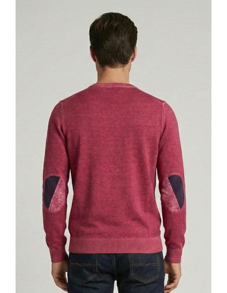 Markup maglia girocollo in cotone con inserti MK1900041 [ef60f6f6]