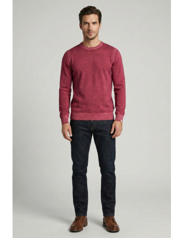 Markup maglia girocollo in cotone con inserti MK1900041 [587d37f2]