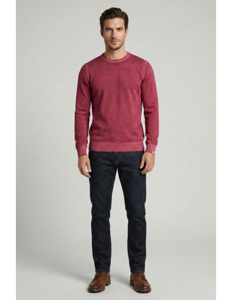 Markup maglia girocollo in cotone con inserti MK1900041 [587d37f2]