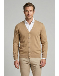 Markup cardigan scollo a V in cotone MK10003 [0ee3aa97]