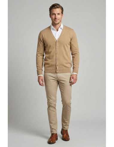 Markup cardigan scollo a V in cotone MK10003 [60d8289e]