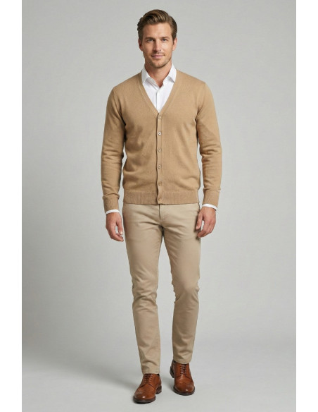 Markup cardigan scollo a V in cotone MK10003 [60d8289e]