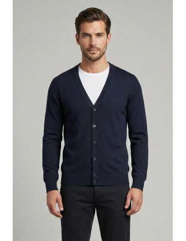 Markup cardigan scollo a V in cotone MK10003 [b12bb798]
