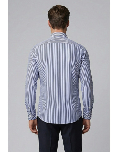 Markup camicia rigata in cotone con collo italiano MK1930016 [e294c293]