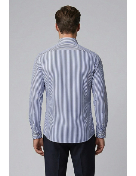 Markup camicia rigata in cotone con collo italiano MK1930016 [e294c293]