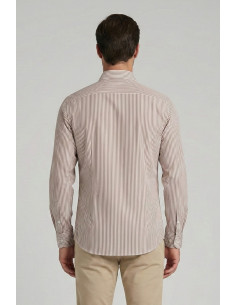 Markup camicia rigata in cotone con collo italiano MK1930016 [f9ae9673] 2