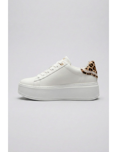 4US Paciotti sneaker con inserto leopardato 4BX161 [a8e74a32]