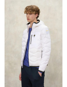 Blauer piumino ad onde con cappuccio Wave 26sbluc03177-006719 [6e9db2b0]