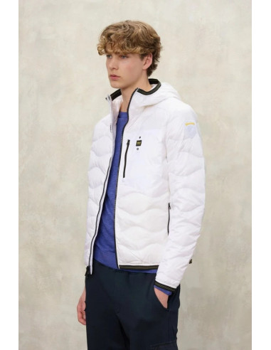 Blauer piumino ad onde con cappuccio Wave 26sbluc03177-006719 [6e9db2b0]