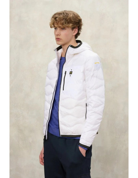 Blauer piumino ad onde con cappuccio Wave 26sbluc03177-006719 [6e9db2b0]