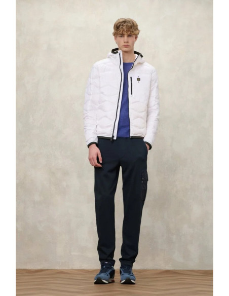 Blauer piumino ad onde con cappuccio Wave 26sbluc03177-006719 [00a630b9]