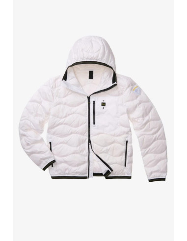 Blauer piumino ad onde con cappuccio Wave 26sbluc03177-006719 [05f677a7]