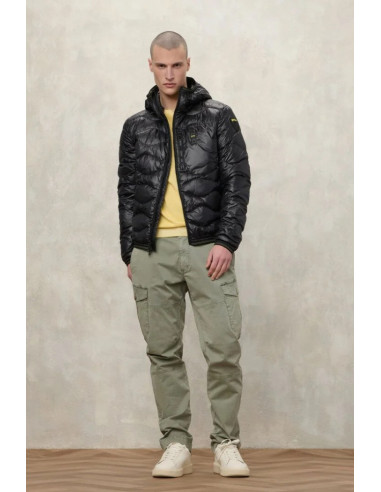 Blauer piumino ad onde con cappuccio Wave 26sbluc03177-006719 [2ba48835]