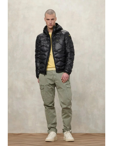 Blauer piumino ad onde con cappuccio Wave 26sbluc03177-006719 [2ba48835]