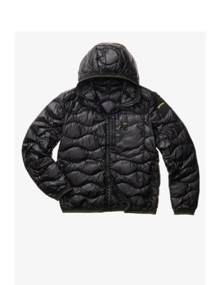 Blauer piumino ad onde con cappuccio Wave 26sbluc03177-006719 [2ef4cf2b]