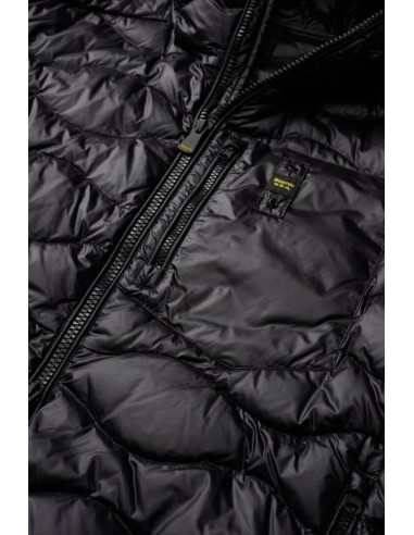 Blauer piumino ad onde con cappuccio Wave 26sbluc03177-006719 [99e90e2f]