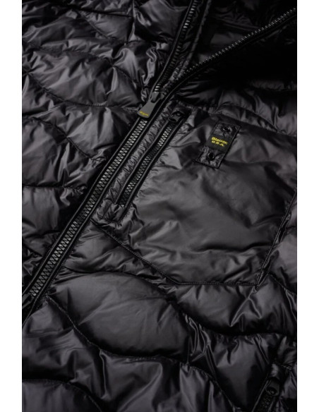 Blauer piumino ad onde con cappuccio Wave 26sbluc03177-006719 [99e90e2f]