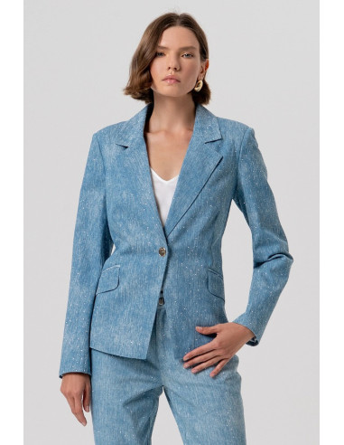 Fracomina blazer regular monopetto con strass fr26sj2007d47301 [a457db28]
