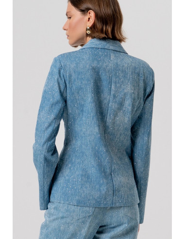 Fracomina blazer regular monopetto con strass fr26sj2007d47301 [ca6c5921]