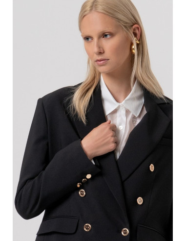 Fracomina blazer doppiopetto oversize con bottoni dorati fr26sj3001w42901 [6d7672e4]