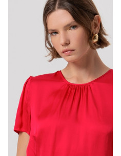 Fracomina top regular in raso fr26st1032w58401 [cfdc5101] 2