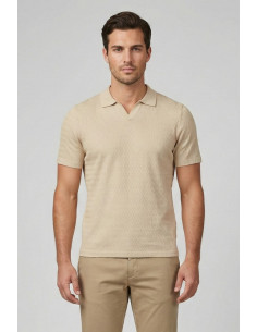Markup polo derby in tessuto texturizzato MK1910080 [e7c62776]