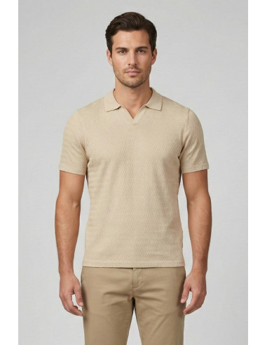 Markup polo derby in tessuto texturizzato MK1910080 [e7c62776]