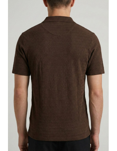Markup polo derby in tessuto texturizzato MK1910080 [43346e99]