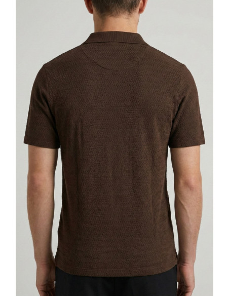 Markup polo derby in tessuto texturizzato MK1910080 [43346e99]