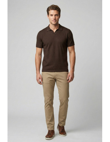 Markup polo derby in tessuto texturizzato MK1910080 [f429af9d]