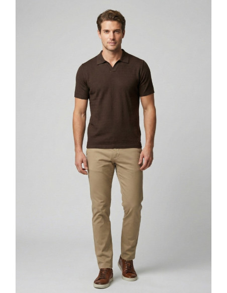 Markup polo derby in tessuto texturizzato MK1910080 [f429af9d]