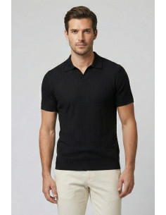 Markup polo derby in tessuto texturizzato MK1910080 [e81238f3]