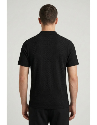 Markup polo derby in tessuto texturizzato MK1910080 [31347bfe]