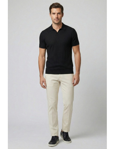 Markup polo derby in tessuto texturizzato MK1910080 [8629bafa]