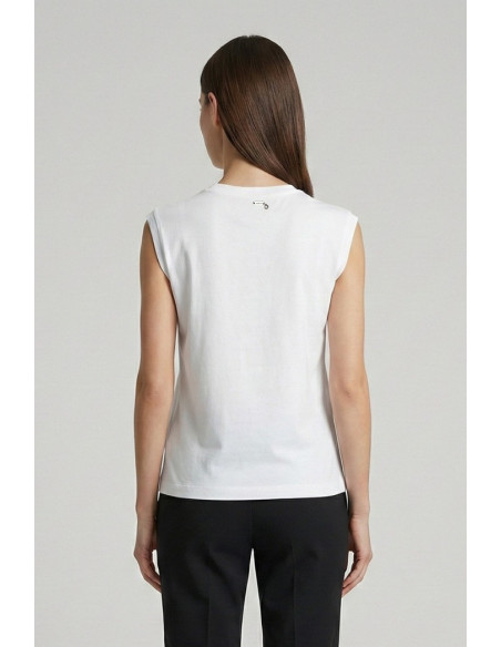 Markup t-shirt in cotone con applicazione MW1610006 [ada40d11]