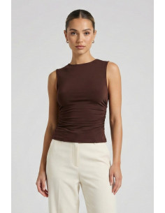 Blash blusa in maglina con arricciatura BS1710101 [b21b47b9]