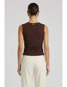 Blash blusa in maglina con arricciatura BS1710101 [b21b47b9] 2