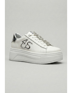 4US Paciotti sneaker con dettaglio logo strass 4BV183 [7bdd6726]