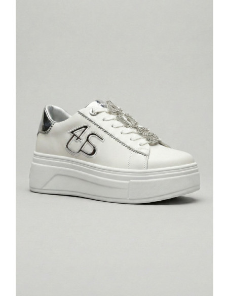 4US Paciotti sneaker con dettaglio logo strass 4BV183 [7bdd6726]