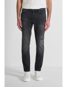 Antony Morato jeans skinny cropped fit in denim nero Karl mmdt00272-fa750643-w02243 [6e64e004]