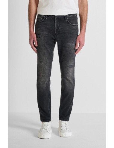 Antony Morato jeans skinny cropped fit in denim nero Karl mmdt00272-fa750643-w02243 [6e64e004]