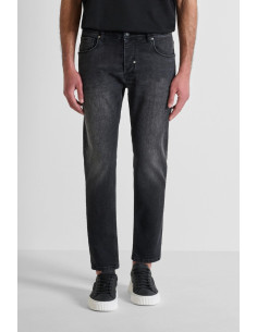 Antony Morato jeans slim fit alla caviglia in denim nero Argon mmdt00264-fa750592-w02218 [7e4b105e]